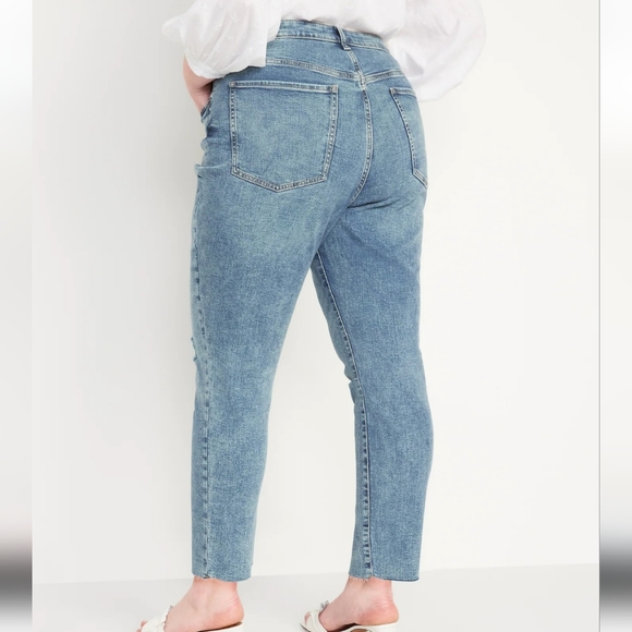 OLD NAVY HIGH RISE OG.STRAIGHT WOMENS JEANS SIZE 30 PLUS NEW WITH TAGS - Picture 4 of 12